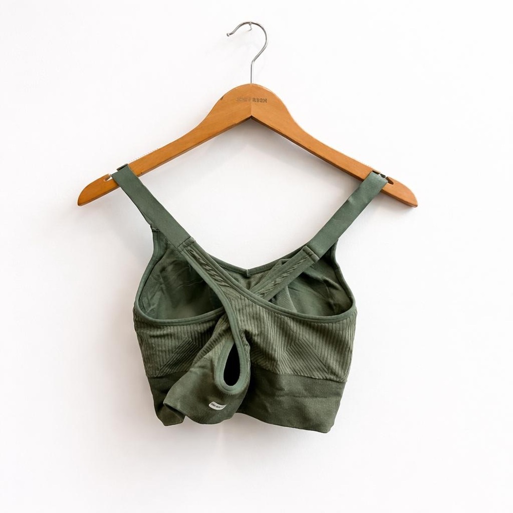 Athletic Works Olive Ribbed Top - Picture 2 of 3